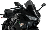 PUIG HI-TECH PARTS Race Windscreen - Dark Smoke - Kawasaki 3881F
