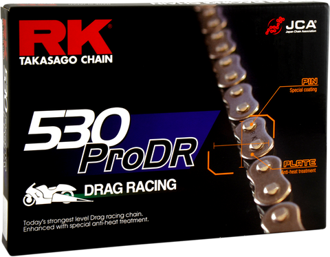 RK 530 Pro DR - Drag Racing Chain - 140 Links 530PRODR-140