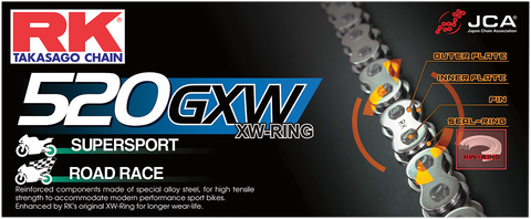 RK 520 GXW - Chain - 116 Links 520GXW-116
