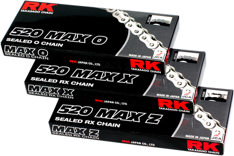 RK 520 - Max-X Chain - 120 Links - Black & Gold 520MAXX-120-BG