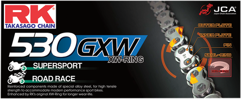 RK BG 530 GXW - Chain - 150 Links BG530GXW-150