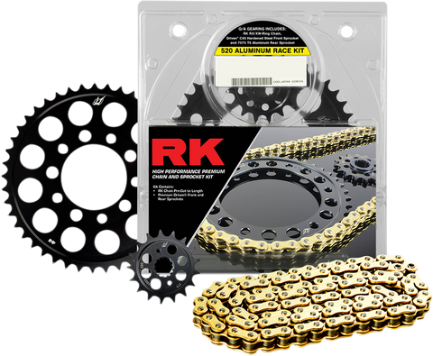 RK Aluminum Race Chain and Sprocket Kit - Yamaha YZF-R1 -'09-'14 4107-098DG