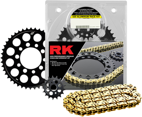 RK Aluminum Race Chain and Sprocket Kit - Triumph 675 Daytona/R 7061-068DG