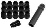 SPLINE LUG NUTS 12X1.25 BLACK