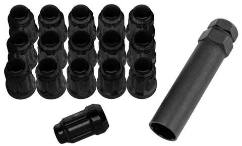 SPLINE LUG NUTS 12X1.25 BLACK