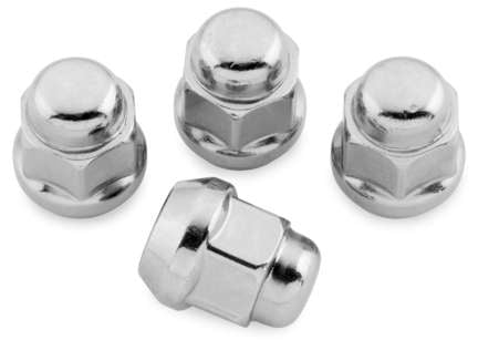 LUG NUTS, 12X1.25 17MM-OD 4/BX