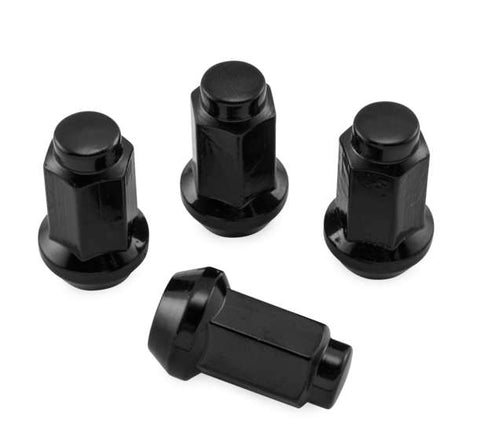LUG NUTS 3/8" 24 14MM OD 4BLK