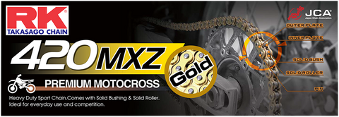 RK 420 MXZ - Heavy Duty Drive Chain - 100 Links GB420MXZ-100