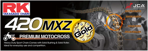 RK 420 MXZ - Heavy Duty Drive Chain - 124 Links GB420MXZ-124