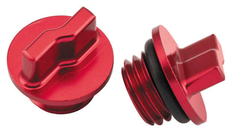 ALUMINUM OIL FILL PLUG SET RED