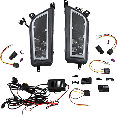 MOOSE UTILITY LED Headlight - RZR900/1000 - Clear 100-3414-PU