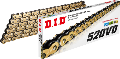 DID 520 VO Drive Chain - Gold & Black - 120 Link 520VOG120FB