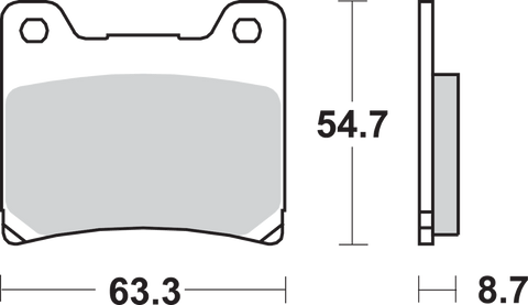 SBS HS  Brake Pads - XV 750 Virago - 555HS 555HS