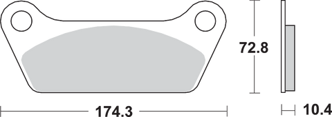 SBS Carbon Tech Brake Pads - Touring 553H.CT