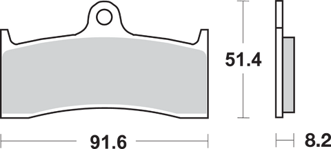 SBS Carbon Tech Brake Pads - Buell 676H.CT