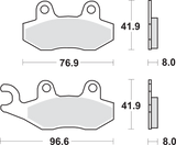 SBS Scooter Brake Pads - Burgman 400 197MS