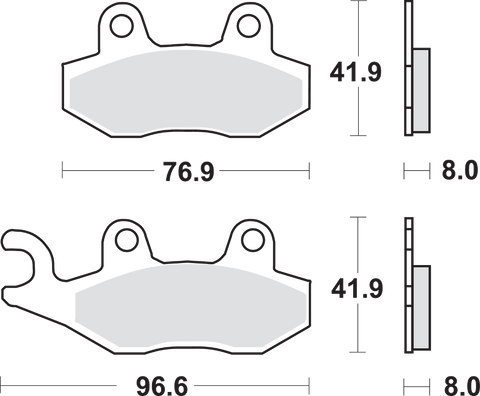 SBS Scooter Brake Pads - Burgman 400 197MS