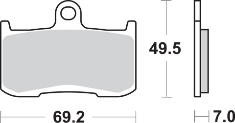 SBS Dual Carbon Brake Pads - NSR250R 782DC