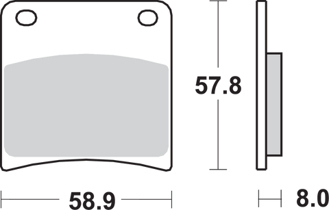 SBS HF Brake Pads - GSX 600 F 620HF
