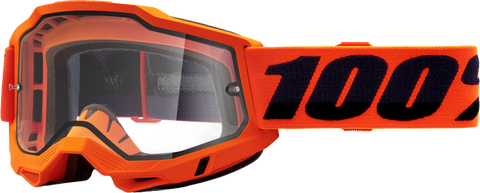 Accuri 2 Enduro Moto Goggle Neon Orange Clear Lens