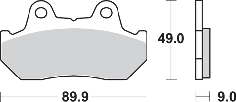 SBS HF Brake Pads - Honda 572HF