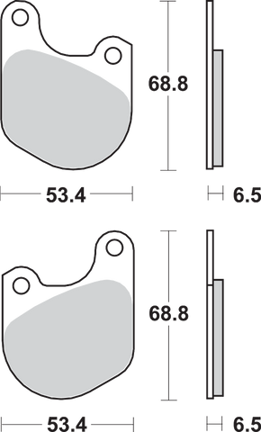 SBS Ceramic Brake Pads 537H.HF