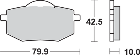 SBS HF Brake Pads - XV 535 Virago 616HF