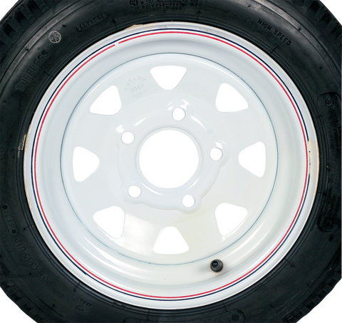KENDA Tire/Wheel - Load Range C - 4.80-12 - 5 Hole - 6 Ply 30660