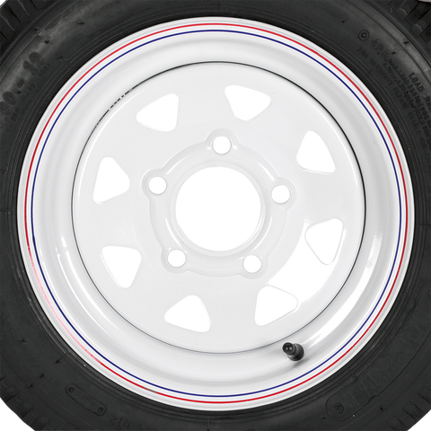 KENDA Tire/Wheel - Load Range B - 4.80-12 - 5 Hole - 4 Ply 30580