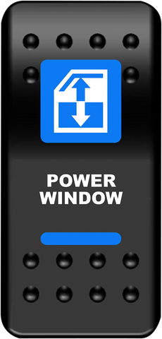 MOOSE UTILITY Rocker Switch - Power Window - Blue WIN-PWR