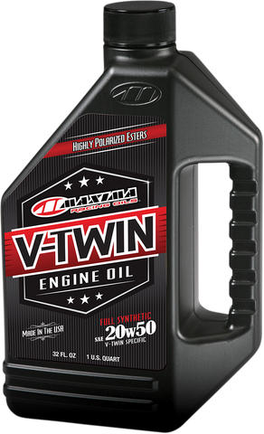 MAXIMA RACING OIL V-Twin Synthetic Oil - 20W-50 - 1 U.S. quart 30-11901