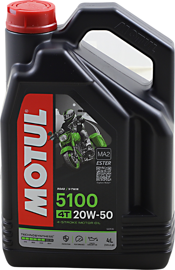MOTUL 5100 4T Synthetic Blend Oil - 20W-50 - 4 L 109945