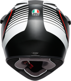 AGV AX9 Helmet - Matte Black/White/Red - Small 7631O2LY003005