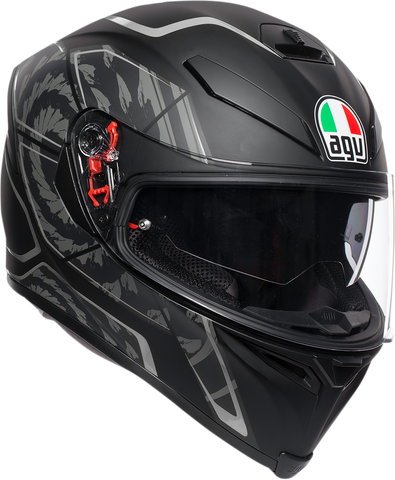 AGV K5 S Helmet - Tornado - Black/Silver - ML 210041O2MY00508