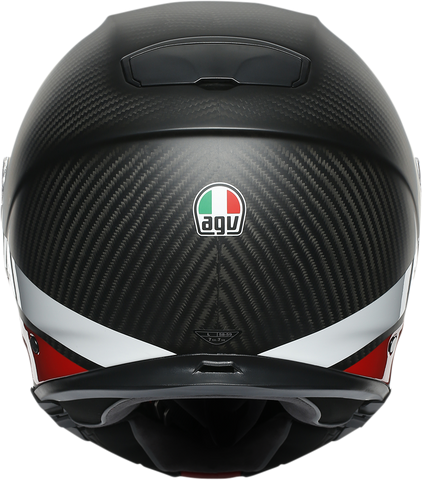 AGV SportModular Helmet - Layer - Carbon/Red/White - Medium 211201O2IY01212
