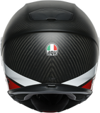 AGV SportModular Helmet - Layer - Carbon/Red/White - Large 211201O2IY01214