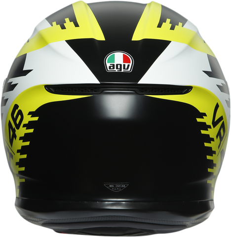 AGV K6 Helmet - Rapid 46 - Black/Yellow - MS 216301O0NY00106