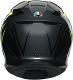 AGV K6 Helmet - Flash - Gray/Black/Lime - 2XL 216301O2MY01111