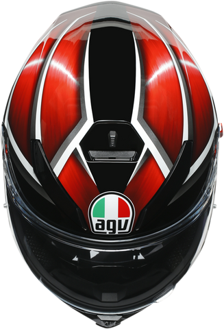 AGV K5 S Helmet - Tempest - Black/Red - MS 210041O2MY05006