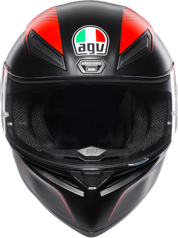 AGV K1 Helmet - Warmup - Matte Black/Red - ML 0281O2I0002008