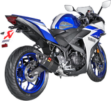 AKRAPOVIC Race Exhaust - Carbon Fiber 2015-2021 Yamaha YZF-R3 S-Y3R1-APC