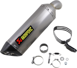AKRAPOVIC Muffler - 2020-2021 Kawasaki Ninja 1000SX Titanium/Carbon Fiber S-K10SO24-HRT