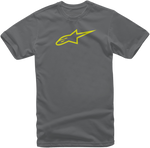 ALPINESTARS Ageless T-Shirt - Charcoal/Hi Vis Yellow - Large 1032720301855L