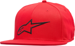ALPINESTARS Ageless Flat Bill Hat - Red/Black - Large/XL 1035810153010LX