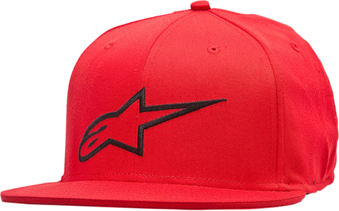 ALPINESTARS Ageless Flat Bill Hat - Red/Black - Large/XL 1035810153010LX