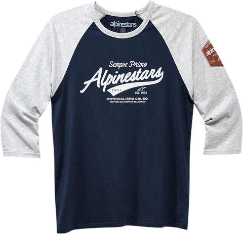 ALPINESTARS Script T-Shirt - Gray/Navy - Large 1230715051171L