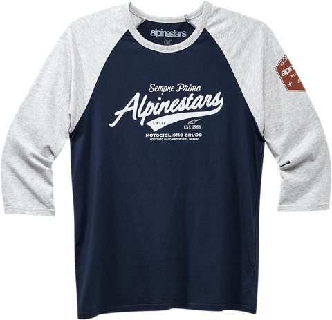 ALPINESTARS Script T-Shirt - Gray/Navy - XL 1230715051171XL