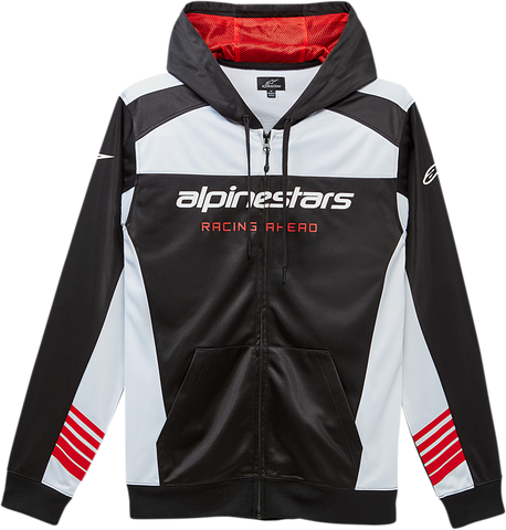 ALPINESTARS Session II Zip-Up Hoodie - Black/White - Large 1230531001020L