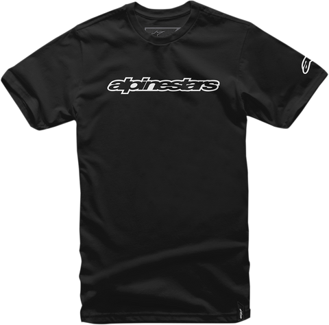 ALPINESTARS Word T-Shirt - Black/White - XL 1036-72015-10XL