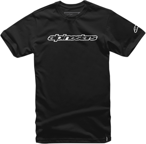 ALPINESTARS Word T-Shirt - Black/White - 2XL 1036-72015-102X